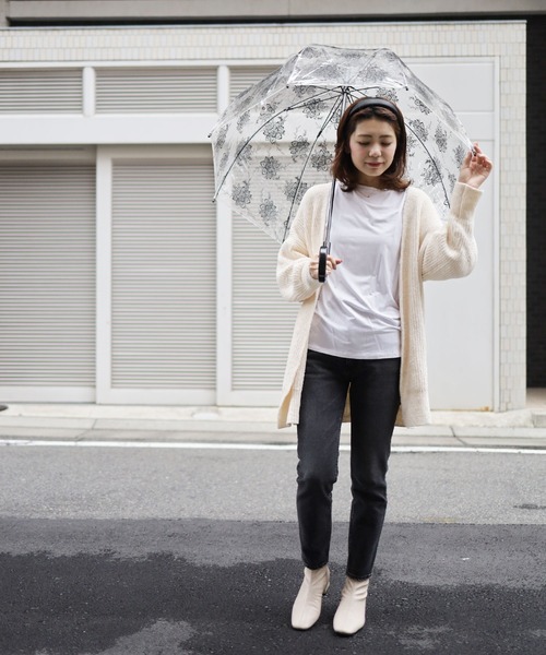 生活防水。レイン仕様スクエアトゥローヒールショートレインブーツ