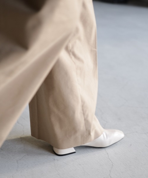 SESTO（セスト）の「生活防水。レイン仕様スクエアトゥローヒールショートレインブーツ（レインシューズ・レディース・ブラック/アイボリー/グレイッシュベージュ・LL/3L/S/M/L）」の15枚目の写真