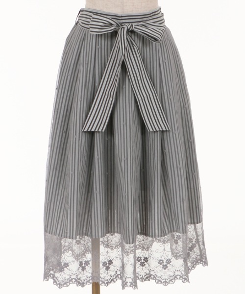 axes femme（アクシーズファム）の「ストライプ×レーススカート