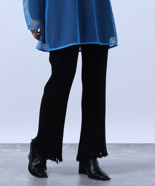 HARE（ハレ）の「クラッシュニットパンツ(HARE)（その他パンツ・レディース・ブラック/グレー/オレンジ・FREE）」の6枚目の写真