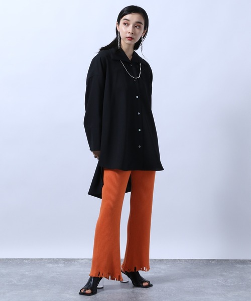 HARE（ハレ）の「クラッシュニットパンツ(HARE)（その他パンツ・レディース・ブラック/グレー/オレンジ・FREE）」の15枚目の写真