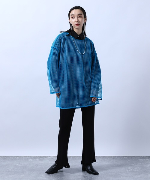 HARE（ハレ）の「クラッシュニットパンツ(HARE)（その他パンツ・レディース・ブラック/グレー/オレンジ・FREE）」の4枚目の写真