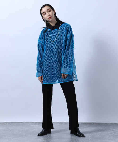 HARE（ハレ）の「クラッシュニットパンツ(HARE)（その他パンツ・レディース・ブラック/グレー/オレンジ・FREE）」の5枚目の写真