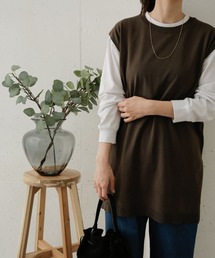 URBAN RESEARCH DOORS | ノースリーブニットチュニック(ニット/セーター)