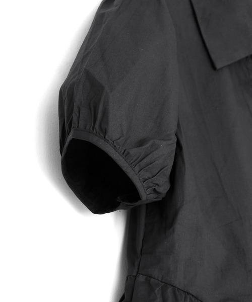 Figments（フィグメンツ）の「フレアシャツワンピース（ワンピース・レディース・ブラック/ホワイト・FREE）」の11枚目の写真