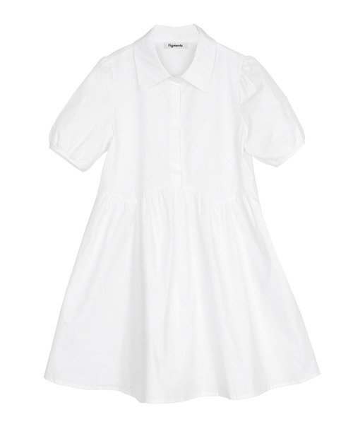 Figments（フィグメンツ）の「フレアシャツワンピース（ワンピース・レディース・ブラック/ホワイト・FREE）」の7枚目の写真