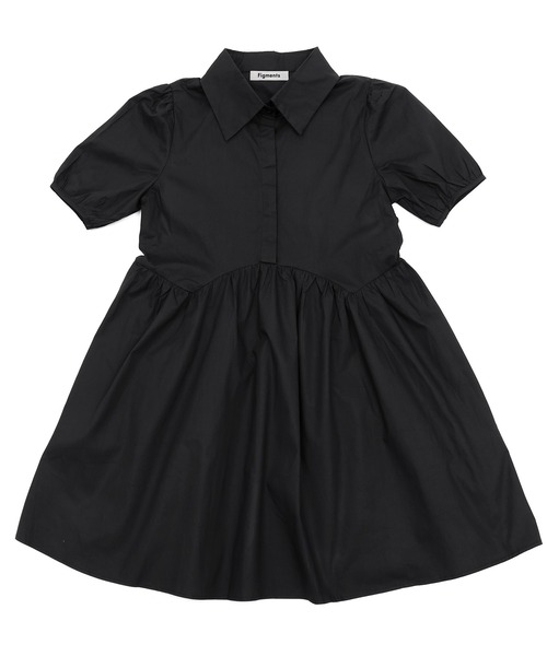 Figments（フィグメンツ）の「フレアシャツワンピース（ワンピース・レディース・ブラック/ホワイト・FREE）」の10枚目の写真