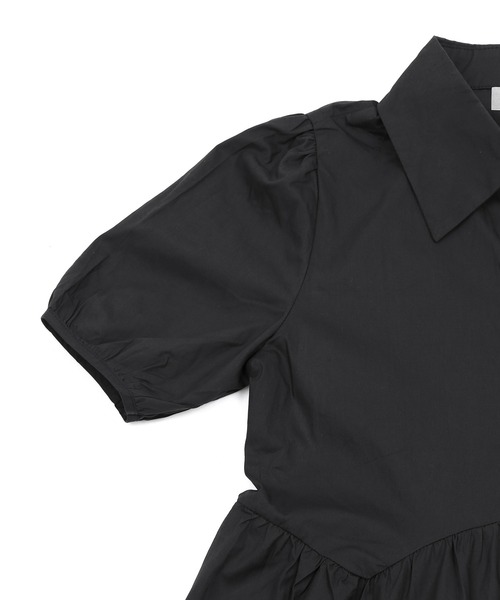 Figments（フィグメンツ）の「フレアシャツワンピース（ワンピース・レディース・ブラック/ホワイト・FREE）」の6枚目の写真