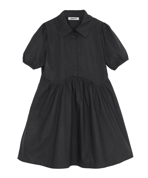 Figments（フィグメンツ）の「フレアシャツワンピース（ワンピース・レディース・ブラック/ホワイト・FREE）」の16枚目の写真