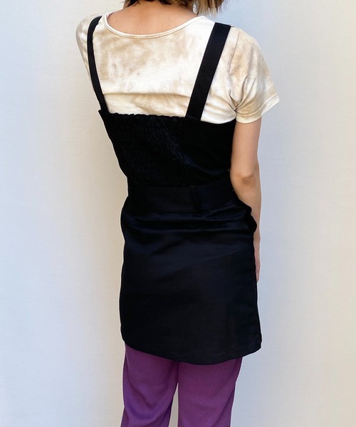 one way(ワンウェイ)の「【oneway Jeans】バックルタイトジャンスカ(サロペット/オーバーオール・レディース・ベージュ/ブラック/ライトブラウン/ダークグリーン・FREE)」の16枚目の写真