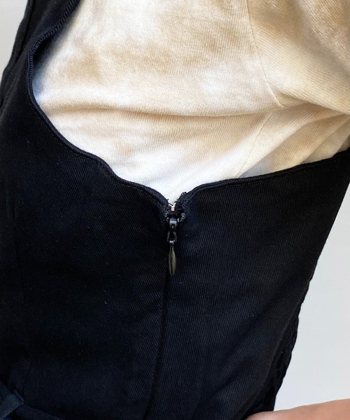 one way(ワンウェイ)の「【oneway Jeans】バックルタイトジャンスカ(サロペット/オーバーオール・レディース・ベージュ/ブラック/ライトブラウン/ダークグリーン・FREE)」の22枚目の写真