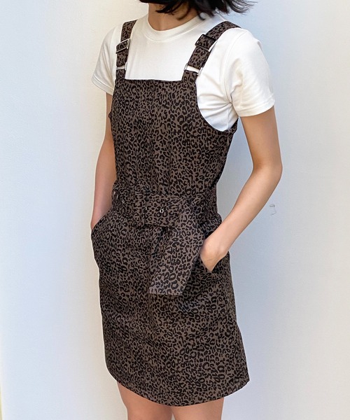 one way(ワンウェイ)の「【oneway Jeans】バックルタイトジャンスカ(サロペット/オーバーオール・レディース・ベージュ/ブラック/ライトブラウン/ダークグリーン・FREE)」の7枚目の写真