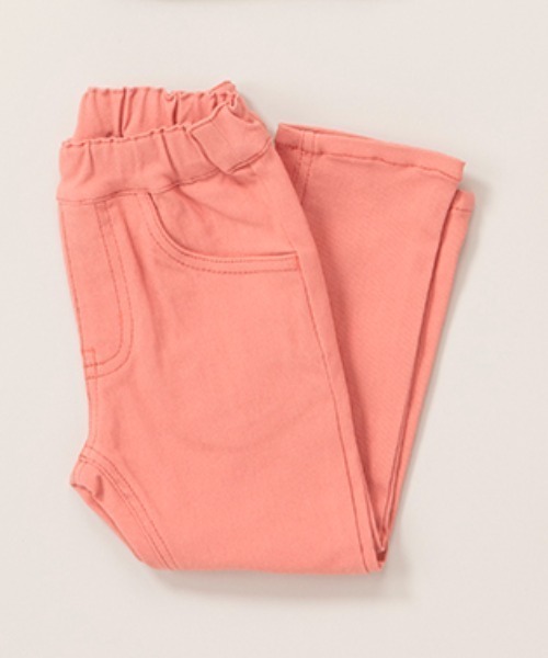 Moujonjon（ムージョンジョン）の「のびのびツイル柄込Ｇｉｒｌｓパンツ（その他パンツ・キッズ・パープル/レッド/ピンク・90/100/110/120/130/95/140）」の3枚目の写真