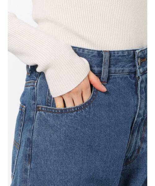 LAGUNAMOON（ラグナムーン）の「【CIMARRON】ハイウエストデニムパンツ（デニムパンツ・レディース・ブルー/ブラック・MEDIUM/SMALL）」の3枚目の写真