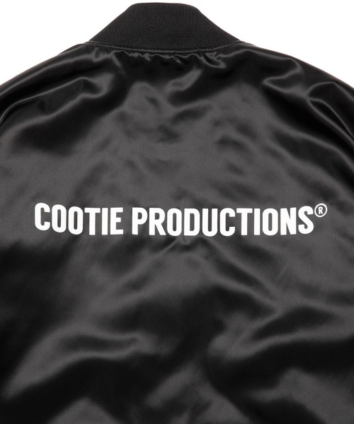 COOTIE PRODUCTIONS（クーティープロダクションズ）の「Nylon Satin Stadium Jacket（スタジャン・メンズ・ブラック×ホワイト/ブラック×レッド/ブラック×イエロー・MEDIUM/LARGE/X-LARGE/SMALL）」の5枚目の写真