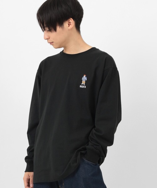 BEN DAVIS(ベンデイビス)の「【BEN DAVIS/ベンデイビス】ミニゴリラ ワンポイント刺繍 ロンT(Tシャツ/カットソー・メンズ・ブラック/ホワイト/ブルーグリーン・M/L/XL)」の15枚目の写真