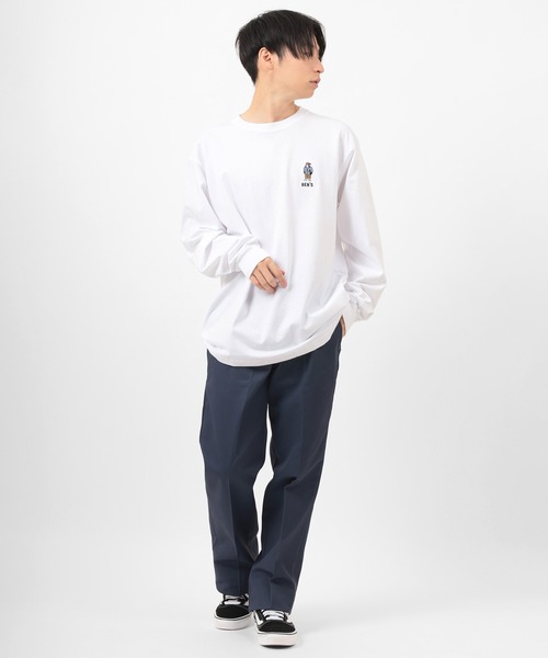 BEN DAVIS(ベンデイビス)の「【BEN DAVIS/ベンデイビス】ミニゴリラ ワンポイント刺繍 ロンT(Tシャツ/カットソー・メンズ・ブラック/ホワイト/ブルーグリーン・M/L/XL)」の8枚目の写真
