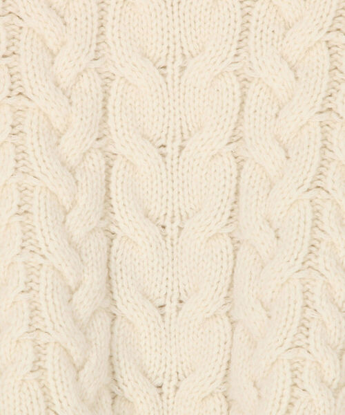 NOLLEY’S(ノーリーズ)の「アラン編みショート丈プルオーバーニット(ニット/セーター・レディース・オフホワイト・38)」の22枚目の写真