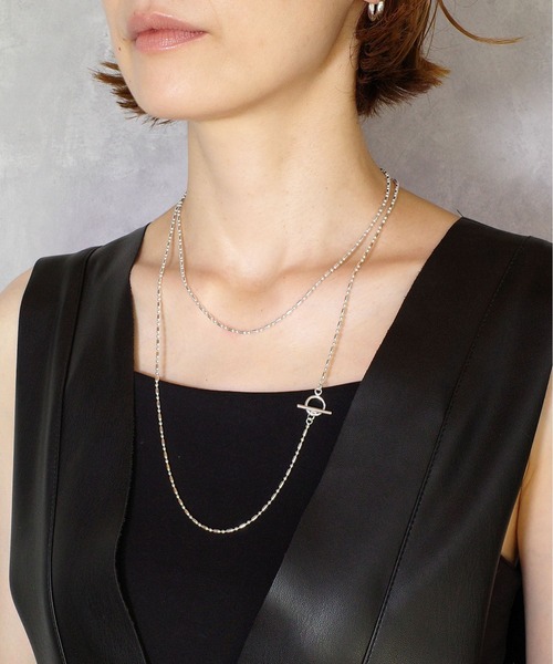 ISOLATION（アイソレーション）の「【ISOLATION / アイソレーション】Silver925 Rain Chain Necklace /レインチェーンネックレス（ネックレス・レディース・シルバー・40cm）」の5枚目の写真