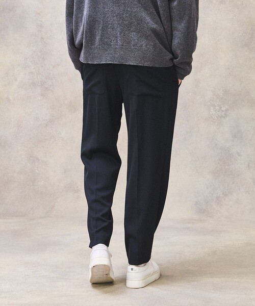 PUBLIC TOKYO（パブリックトウキョウ）の「AQUAWOOL カルゼスラックス（スラックス・メンズ・ベージュ/ネイビー/アイボリー/ダークグレー/グリーン系その他・1/2/3）」の9枚目の写真