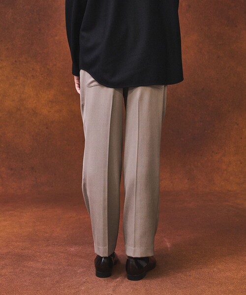 PUBLIC TOKYO（パブリックトウキョウ）の「AQUAWOOL カルゼスラックス（スラックス・メンズ・ベージュ/ネイビー/アイボリー/ダークグレー/グリーン系その他・1/2/3）」の20枚目の写真