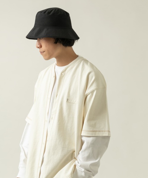 ITEMS URBANRESEARCH（アイテムズ アーバンリサーチ）の「リバーシブル バケットハット（ハット・メンズ・ブラック/ベージュ・-）」の5枚目の写真