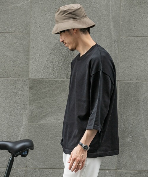 ITEMS URBANRESEARCH（アイテムズ アーバンリサーチ）の「リバーシブル バケットハット（ハット・メンズ・ブラック/ベージュ・-）」の6枚目の写真