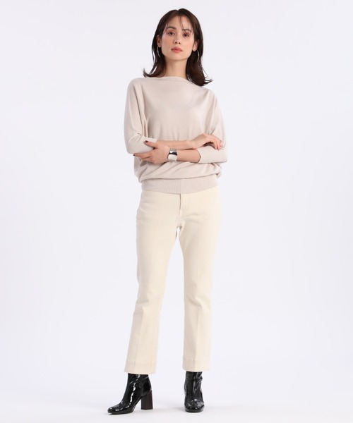 INED（イネド）の「ホールガーメント(R)ドルマンスリーブニットニット《Cuoo》（ニット/セーター・レディース・ブラック/ブルー/モカ/アイボリー・9号/5号）」の19枚目の写真