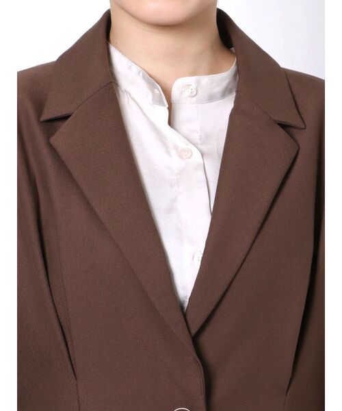 EVRIS（エヴリス）の「【AN&YURI×EVRIS】JACKET SET UP（テーラードジャケット・レディース・ブラック/ブラウン・SMALL/MEDIUM）」の20枚目の写真