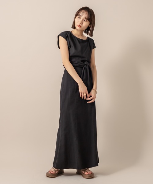 mline（エムライン）の「[mline] WEB限定 切り替えマーメイドスカート（スカート・レディース・ベージュ/オレンジ/ブラック・1/2）」の2枚目の写真