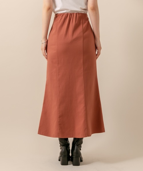 mline（エムライン）の「[mline] WEB限定 切り替えマーメイドスカート（スカート・レディース・ベージュ/オレンジ/ブラック・1/2）」の15枚目の写真