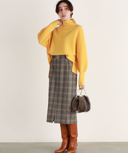 NOLLEY’S(ノーリーズ)の「ヘリンボンチェックタイトスカート(スカート・レディース・グレー系その他・38/36/34)」の9枚目の写真