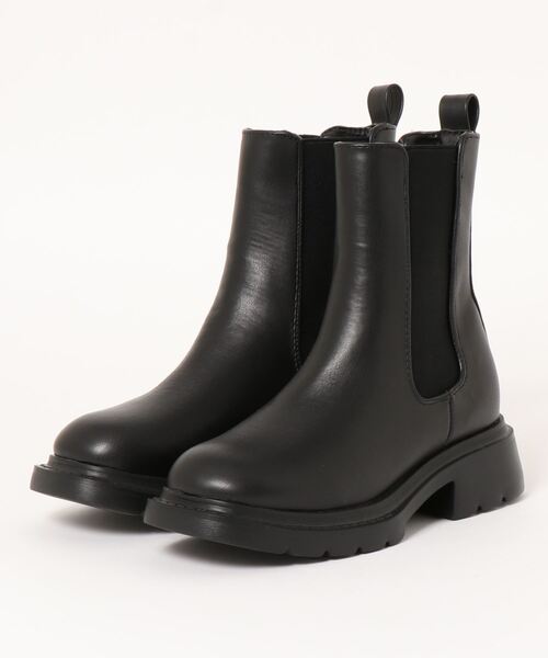 NOFALL（ノーフォール）の「サイドゴアチェルシートラックソールブーツ（ブーツ・レディース・ブラック/ダークブラウン・LL/3L/SS/S/M/L）」の6枚目の写真