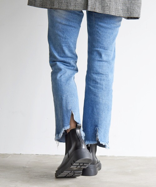 NOFALL（ノーフォール）の「サイドゴアチェルシートラックソールブーツ（ブーツ・レディース・ブラック/ダークブラウン・LL/3L/SS/S/M/L）」の19枚目の写真