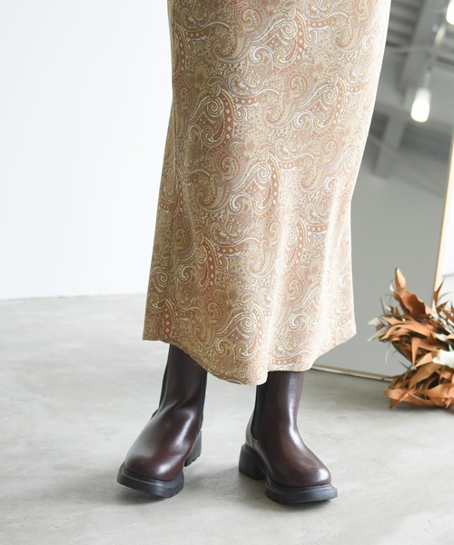 NOFALL（ノーフォール）の「サイドゴアチェルシートラックソールブーツ（ブーツ・レディース・ブラック/ダークブラウン・LL/3L/SS/S/M/L）」の8枚目の写真