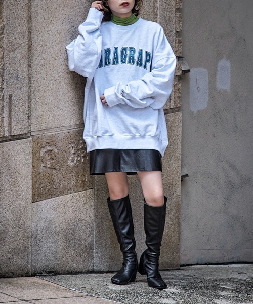Paragraph（パラグラフ）の「【Paragraph/パラグラフ】INDUSTRIAL EMB MTM/インダストリアル　カレッジロゴ刺繍スウェット/スウェット/裏毛（スウェット・メンズ・チャコールグレー/ライトグレー/グリーン/ブルー・ﾌﾘ-/FREE）」の13枚目の写真
