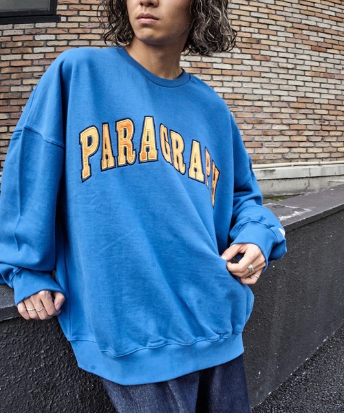 Paragraph（パラグラフ）の「【Paragraph/パラグラフ】INDUSTRIAL EMB MTM/インダストリアル　カレッジロゴ刺繍スウェット/スウェット/裏毛（スウェット・メンズ・チャコールグレー/ライトグレー/グリーン/ブルー・ﾌﾘ-/FREE）」の10枚目の写真