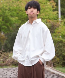 ZIP FIVE | 無地/総柄バルーンスリーブオーバーサイズシャツ(シャツ/ブラウス)