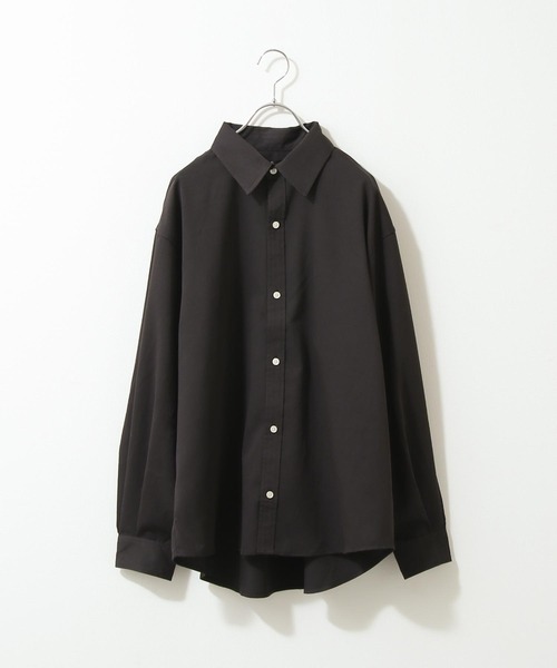 ZIP FIVE（ジップファイブ）の「【ZIP FIVE】無地/総柄バルーンスリーブオーバーサイズシャツ（シャツ/ブラウス・メンズ・ホワイト/ブラック/ブラック系/ブラウン系/カーキ系/レッド系・MEDIUM/LARGE）」の3枚目の写真