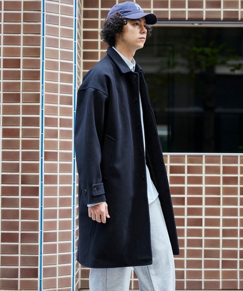 BARK MANHATTAN（バークマンハッタン）の「テックメルトン オーバーサイズ ステンカラー/ダブルチェスターコート（ステンカラーコート・メンズ・ブラック系2/ネイビー系/ベージュ系2/ブラック系その他/ベージュ系/ブルー系その他2/ブルー系その他/ネイビー系2/ブラック系/ブラック系その他2/ブラウン系2/グレー系その他2/グレー系その他/ブラウン系・L/M）」の13枚目の写真