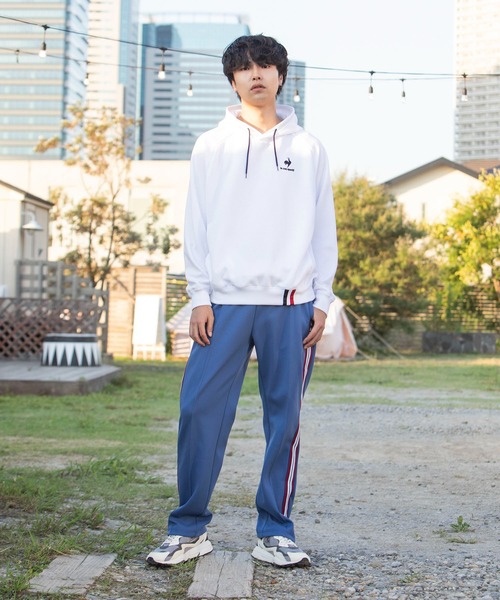 le coq sportif(ルコックスポルティフ)の「フーデッドスウエット メンズ ウェア ジャージ スウェット スポーツウェア(パーカー・メンズ・ネイビー/ホワイト/グリーン/ブラック・XL/M/S/L/XXL)」の10枚目の写真