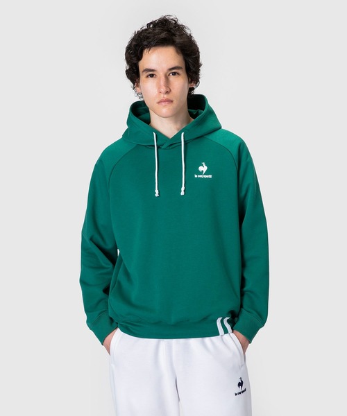 le coq sportif(ルコックスポルティフ)の「フーデッドスウエット メンズ ウェア ジャージ スウェット スポーツウェア(パーカー・メンズ・ネイビー/ホワイト/グリーン/ブラック・XL/M/S/L/XXL)」の14枚目の写真