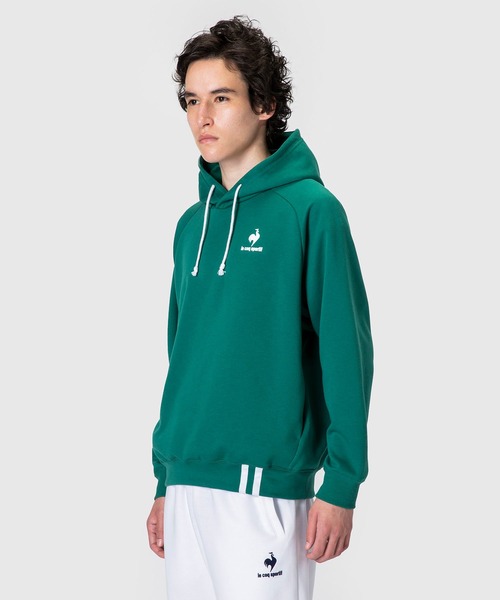 le coq sportif(ルコックスポルティフ)の「フーデッドスウエット メンズ ウェア ジャージ スウェット スポーツウェア(パーカー・メンズ・ネイビー/ホワイト/グリーン/ブラック・XL/M/S/L/XXL)」の15枚目の写真