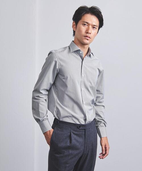UNITED ARROWS（ユナイテッドアローズ）の「＜UNITED ARROWS＞ キャンディストライプ セミワイド シャツ（シャツ/ブラウス・メンズ・グレー・37cm/38cm/39cm/40cm/41cm/42cm/36cm/43cm）」の6枚目の写真