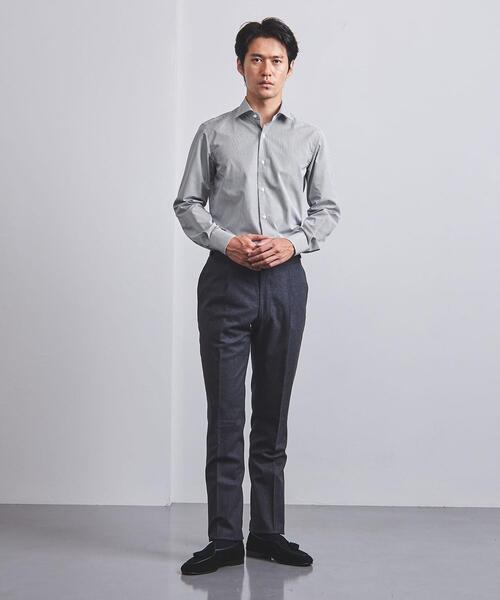 UNITED ARROWS（ユナイテッドアローズ）の「＜UNITED ARROWS＞ キャンディストライプ セミワイド シャツ（シャツ/ブラウス・メンズ・グレー・37cm/38cm/39cm/40cm/41cm/42cm/36cm/43cm）」の8枚目の写真