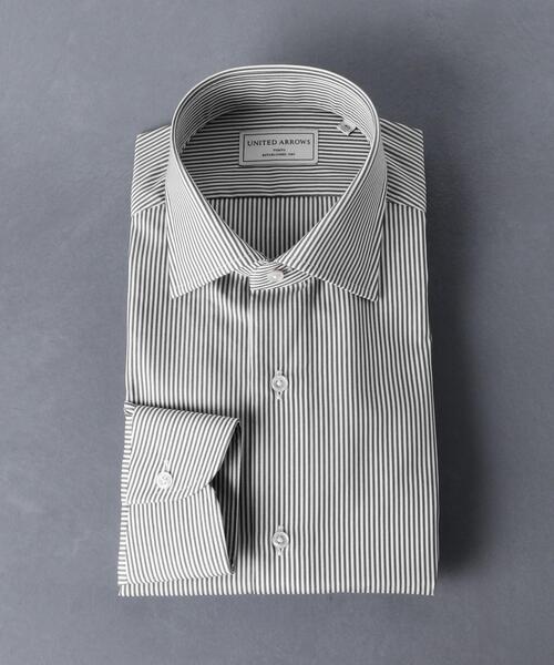 UNITED ARROWS（ユナイテッドアローズ）の「＜UNITED ARROWS＞ キャンディストライプ セミワイド シャツ（シャツ/ブラウス・メンズ・グレー・37cm/38cm/39cm/40cm/41cm/42cm/36cm/43cm）」の7枚目の写真