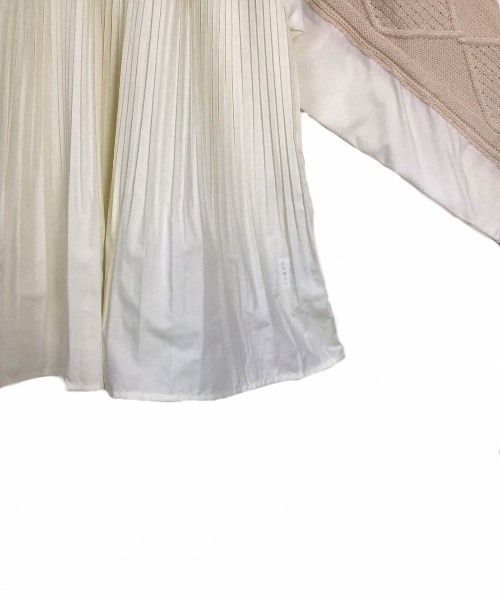 DOLLUPOOPS(ドールアップウップス)の「ケーブル×プリーツプルオーバー(ニット/セーター・レディース・カーキ/ホワイト/グレー/ブラック・38)」の12枚目の写真