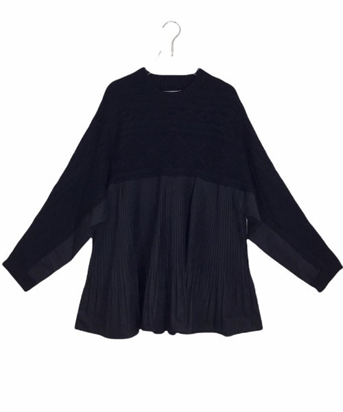 DOLLUPOOPS(ドールアップウップス)の「ケーブル×プリーツプルオーバー(ニット/セーター・レディース・カーキ/ホワイト/グレー/ブラック・38)」の17枚目の写真