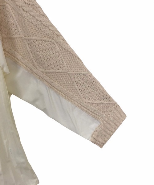 DOLLUPOOPS(ドールアップウップス)の「ケーブル×プリーツプルオーバー(ニット/セーター・レディース・カーキ/ホワイト/グレー/ブラック・38)」の11枚目の写真