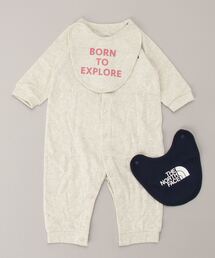 ザ ノース フェイス THE NORTH FACE B L/S Rompers 2P Bib(ベビーロングスリーブロンパースアンド2Pビブ)